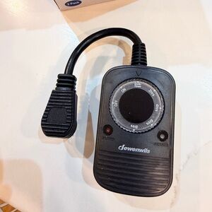 Dewenwils Black Outdoor Timer Plug